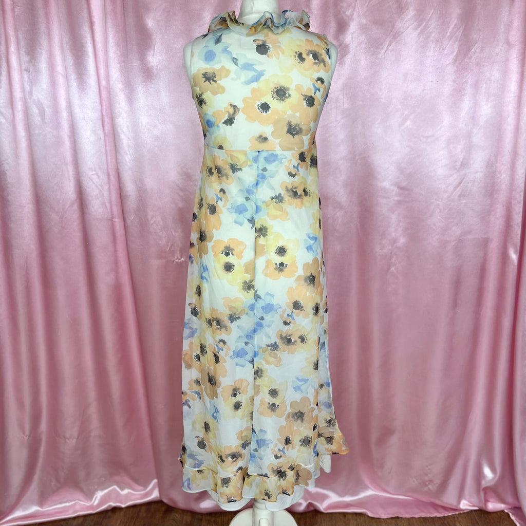 1960s Floral nightgown, by St Michael, size 6/8