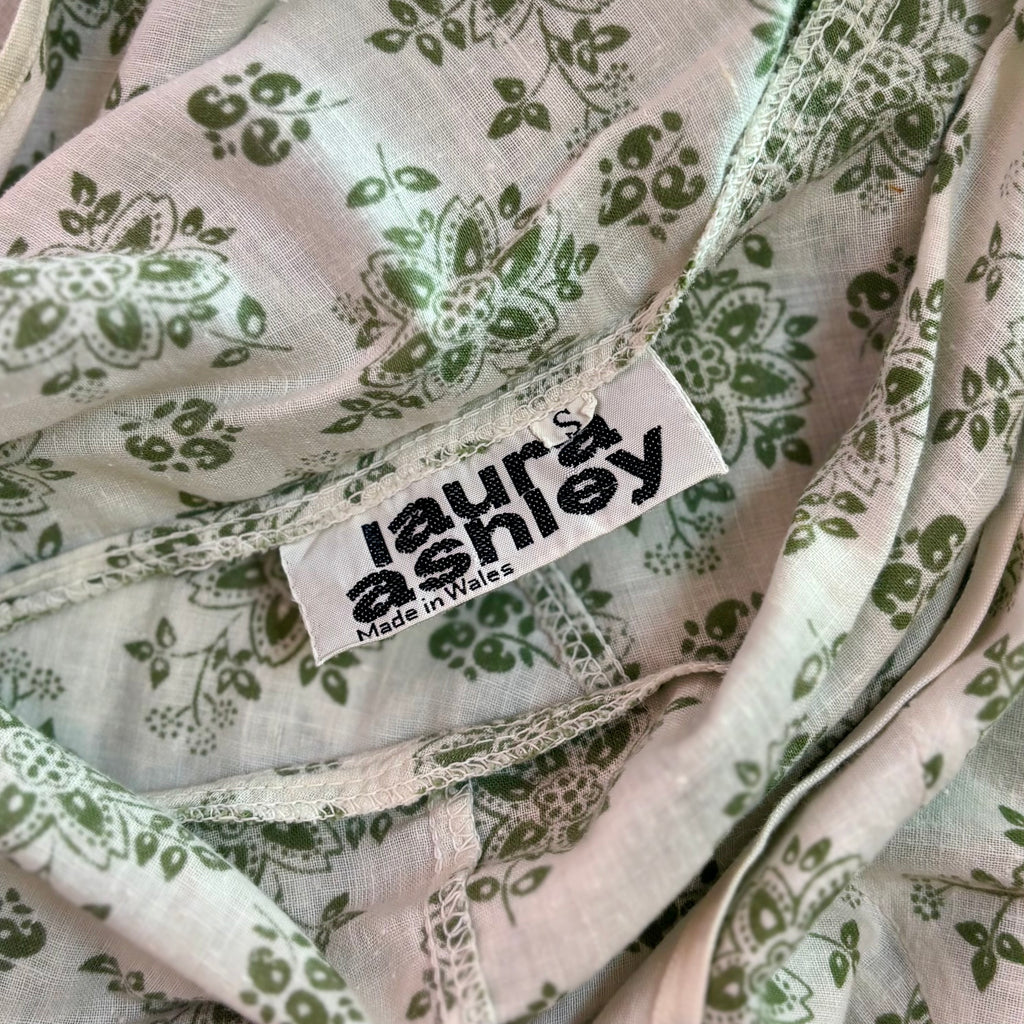 1960s/70s Patterned halter dress, by Laura Ashley, size 8