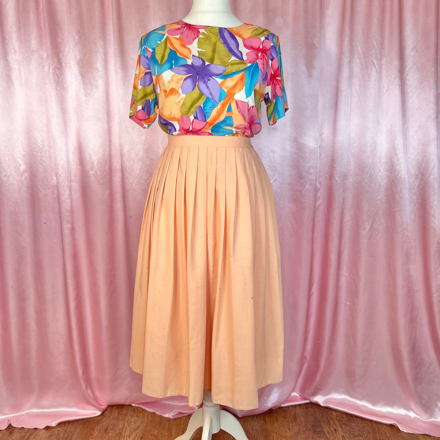 1980s Peach skirt, by Your Sixth Sense, size 12