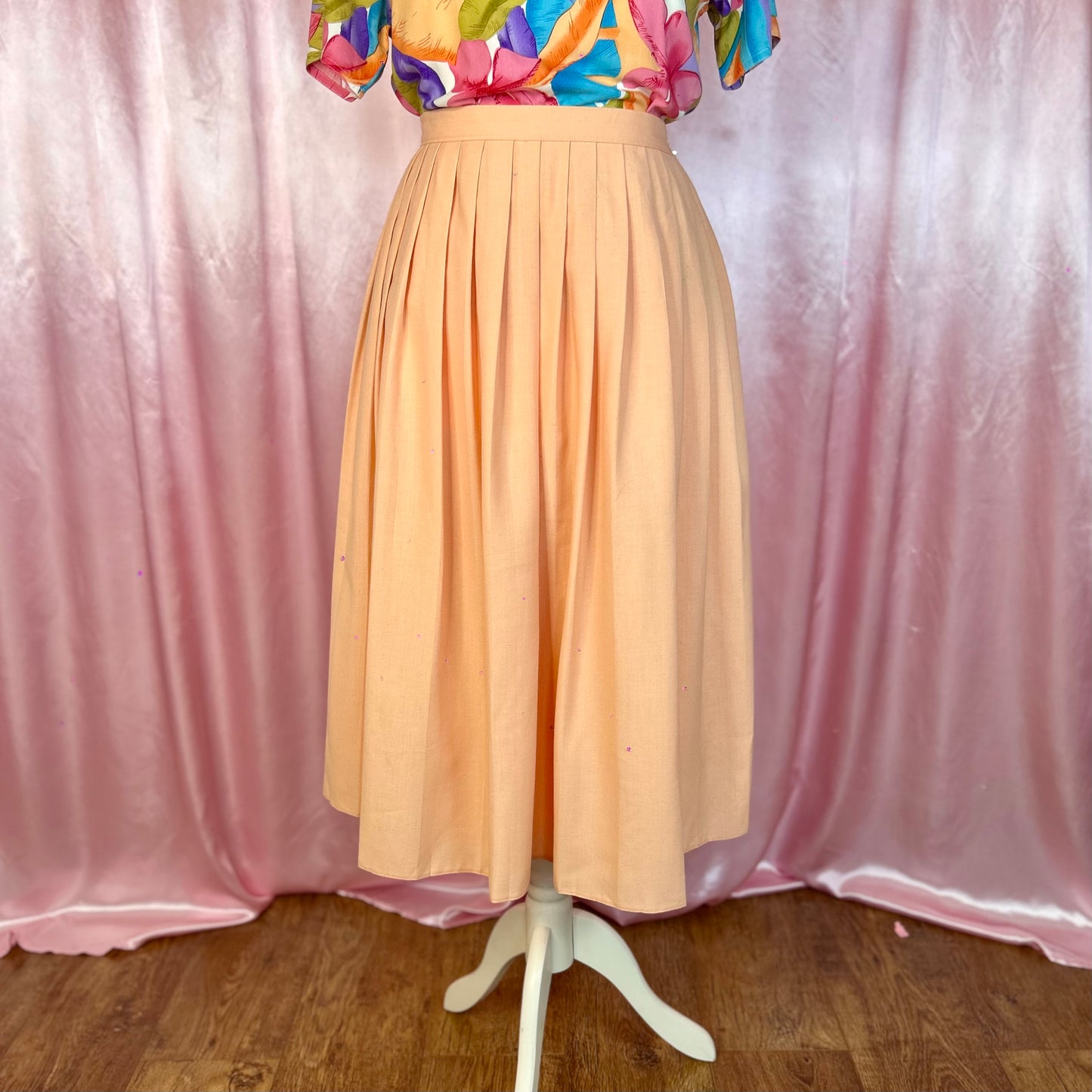 1980s Peach skirt, by Your Sixth Sense, size 12