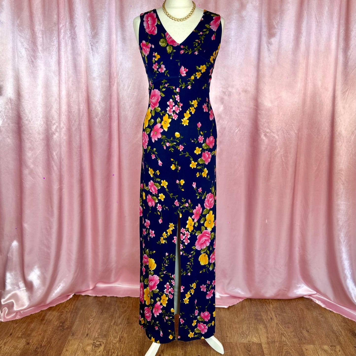 1970s Floral maxi dress, Unbranded, size 10