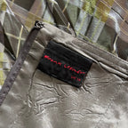 Y2K Khaki tartan bustier, by Frank Usher, size 14