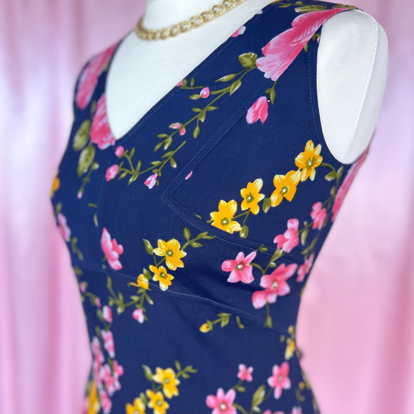 1970s Floral maxi dress, Unbranded, size 10