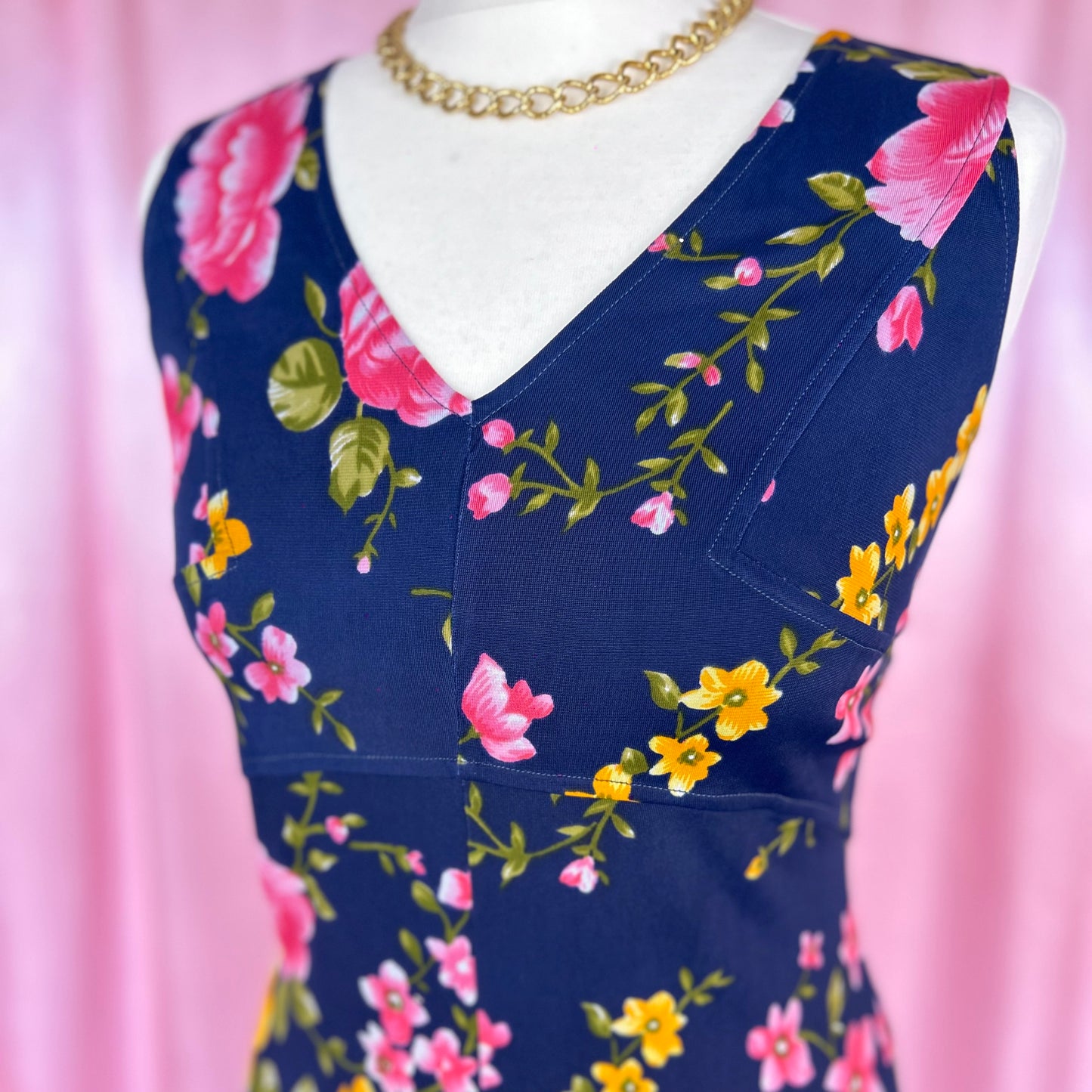 1970s Floral maxi dress, Unbranded, size 10