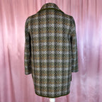 1960s/70s Green welsh wool coat, by Dillad Coracle, size 12