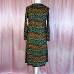 1970s Floral jersey dress, by St Michael, size 12
