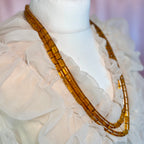 1980s Amber glass necklace