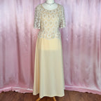 1970s Lace peplum dress, Dandi by Berketex, size 14