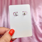 1980s Gold cone shaped dangly earrings