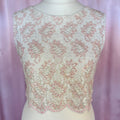 1960s Beaded lace crop top, unbranded, size 12