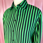 1980s Black & Green shirt, by Whimsy, size 12