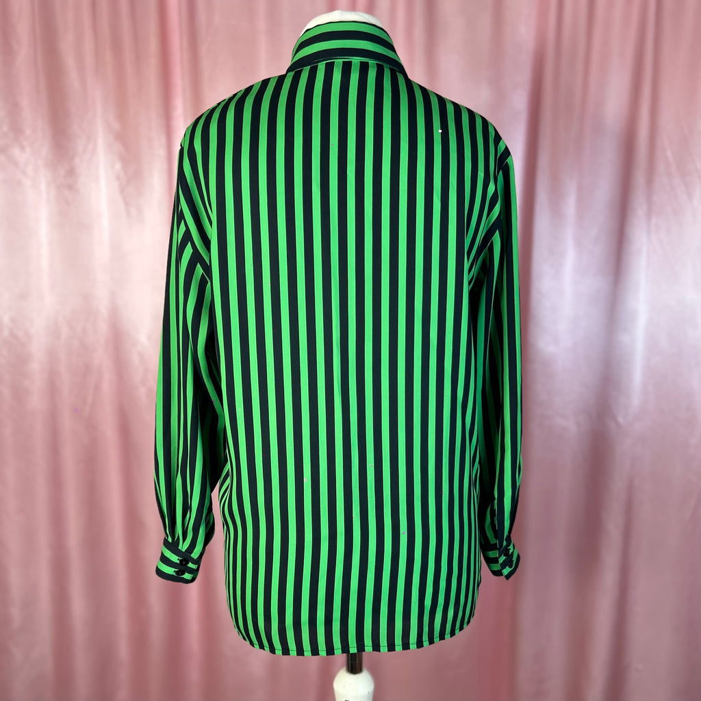 1980s Black & Green shirt, by Whimsy, size 12