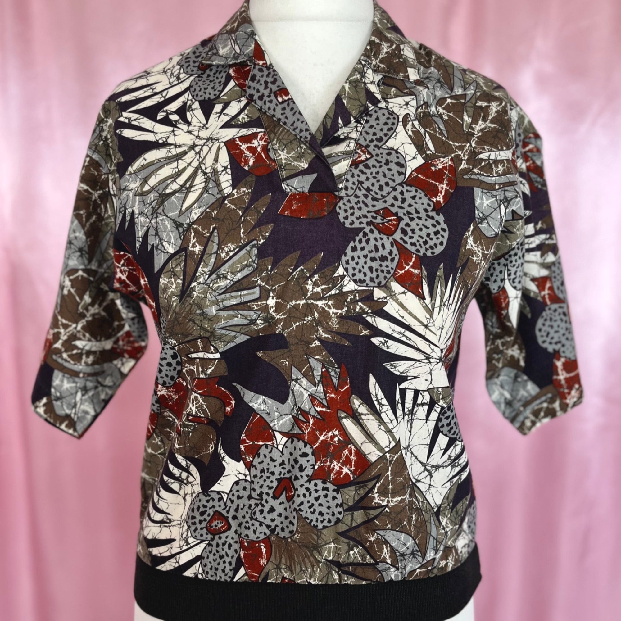 1980s jungle print co-ord, by Laura Mae, size 12