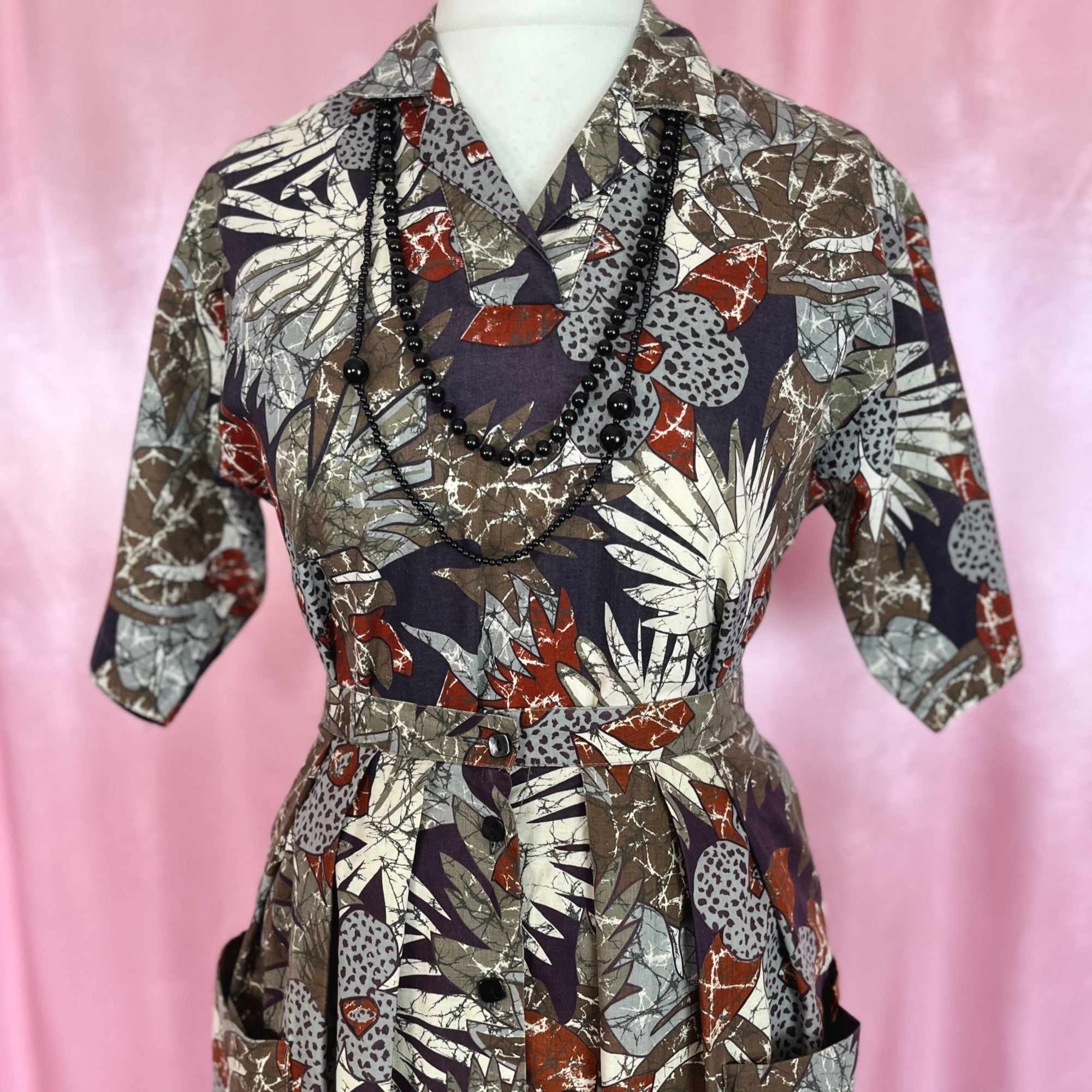 1980s jungle print co-ord, by Laura Mae, size 12