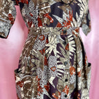 1980s jungle print co-ord, by Laura Mae, size 12