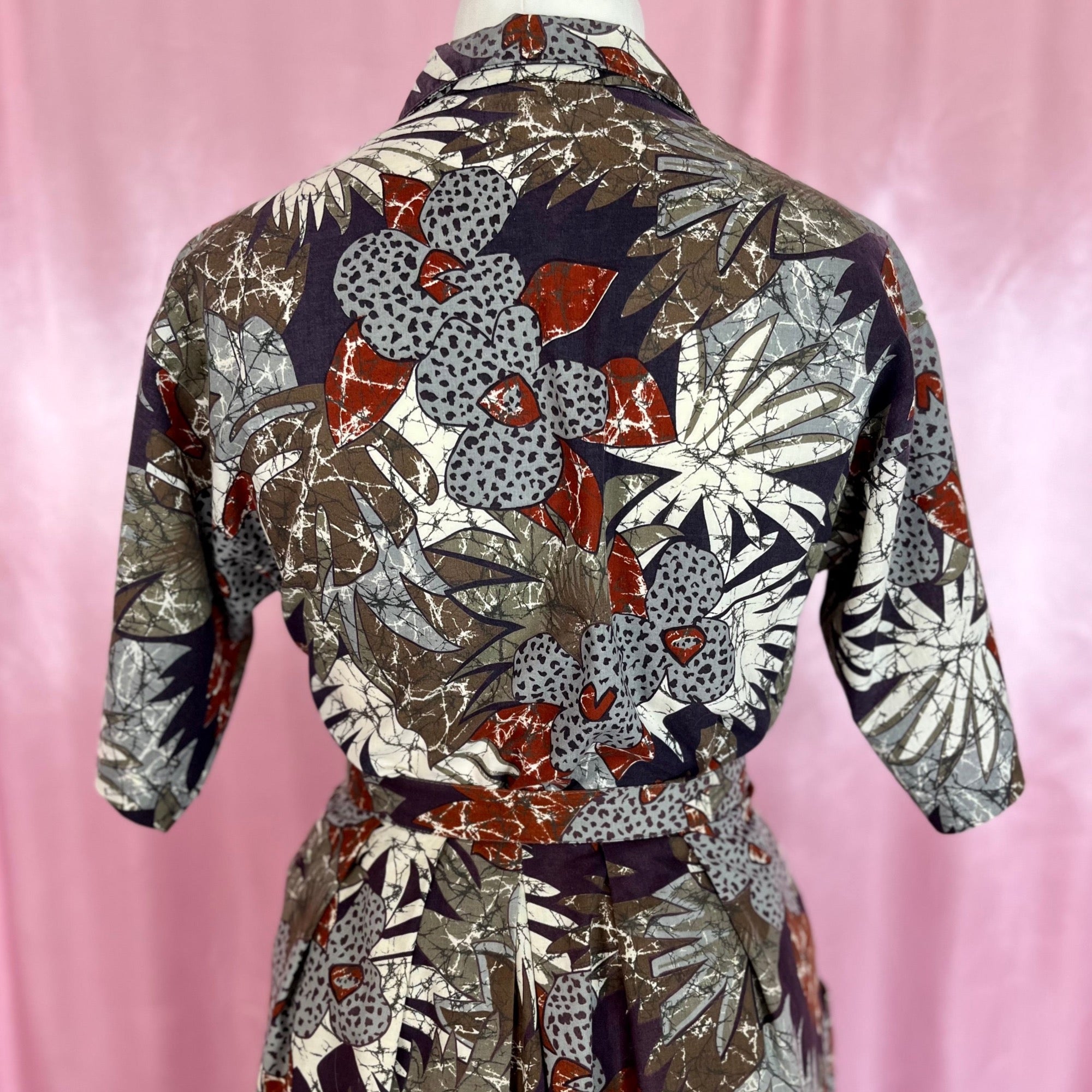 1980s jungle print co-ord, by Laura Mae, size 12