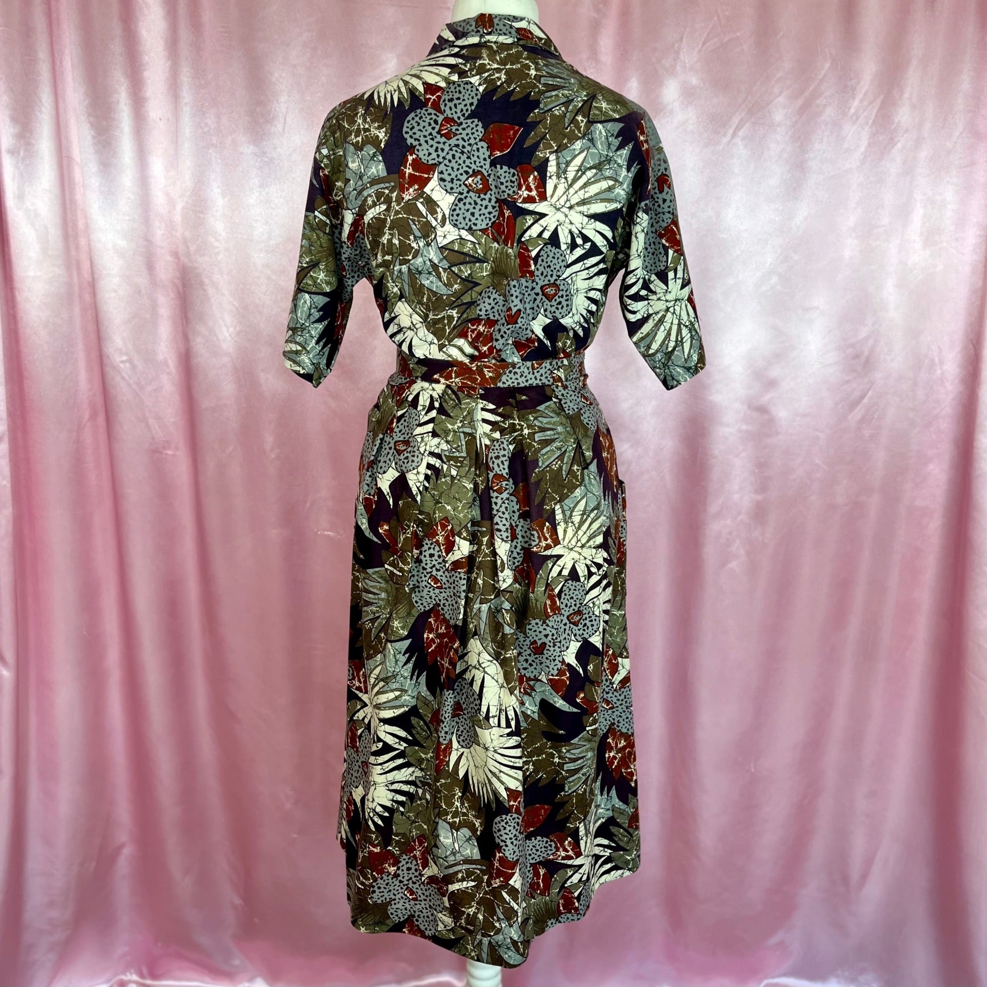 1980s jungle print co-ord, by Laura Mae, size 12