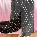 1990s Black polka dot skirt, by Austin Reed, size 12