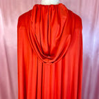 1970s Red hooded cape, by John Charles, freesize