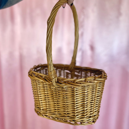 Vintage wicker basket