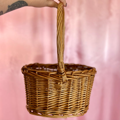 Vintage wicker basket