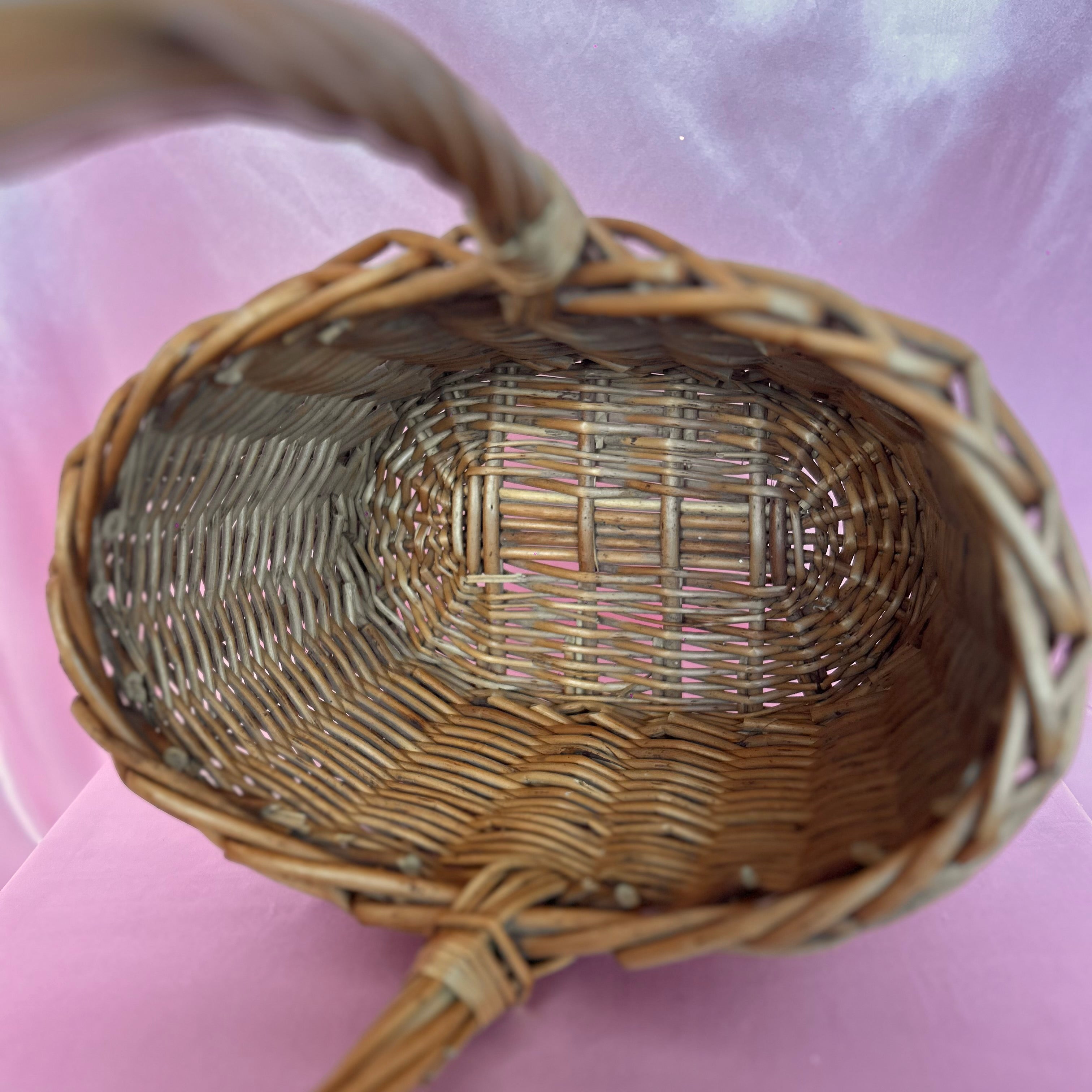 Vintage wicker basket
