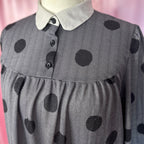 1980s Polka dot midi dress, unbranded, Size 22