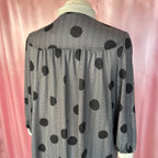1980s Polka dot midi dress, unbranded, Size 22