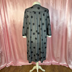1980s Polka dot midi dress, unbranded, Size 22