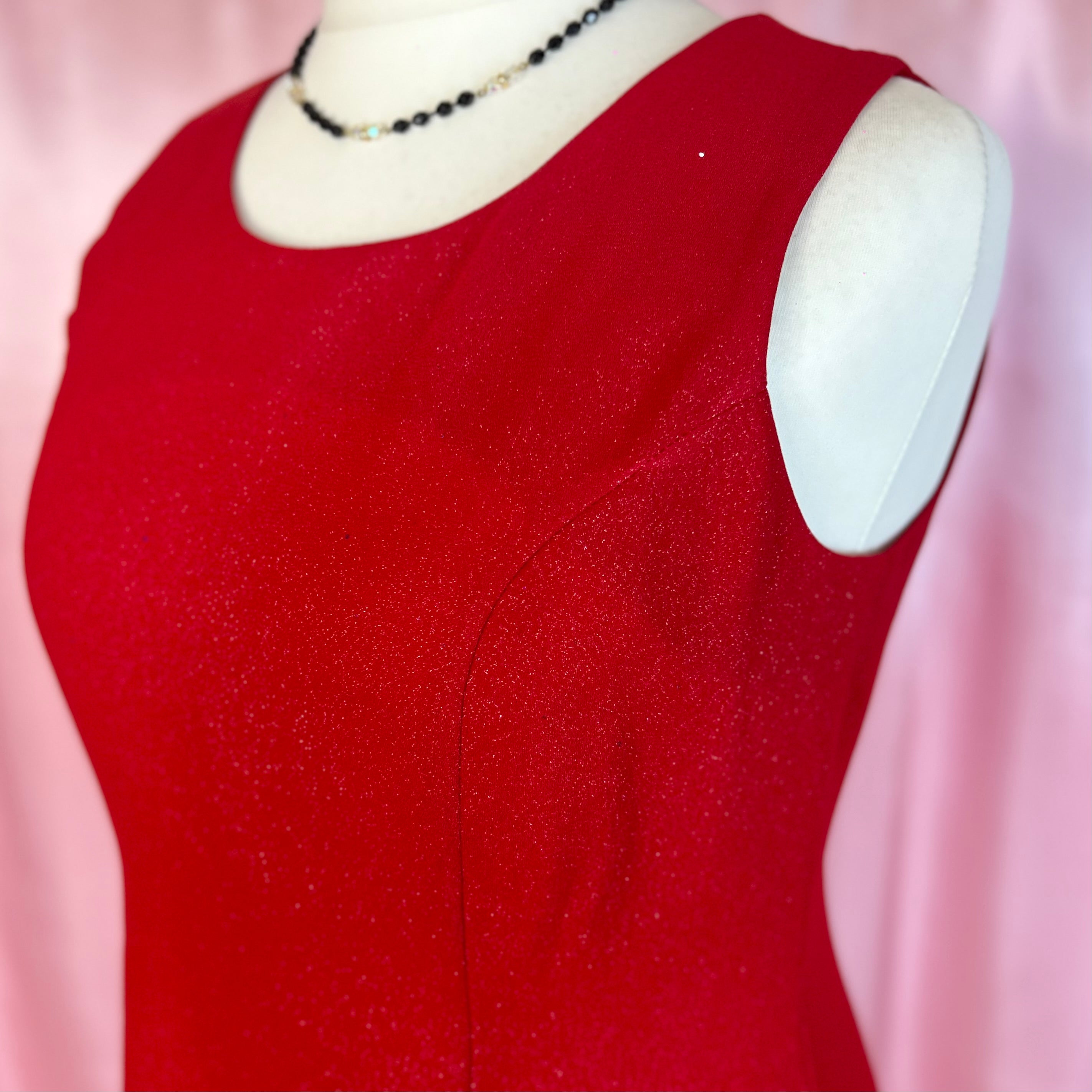 1990s Shimmery mini Dress, Etam, Size 18