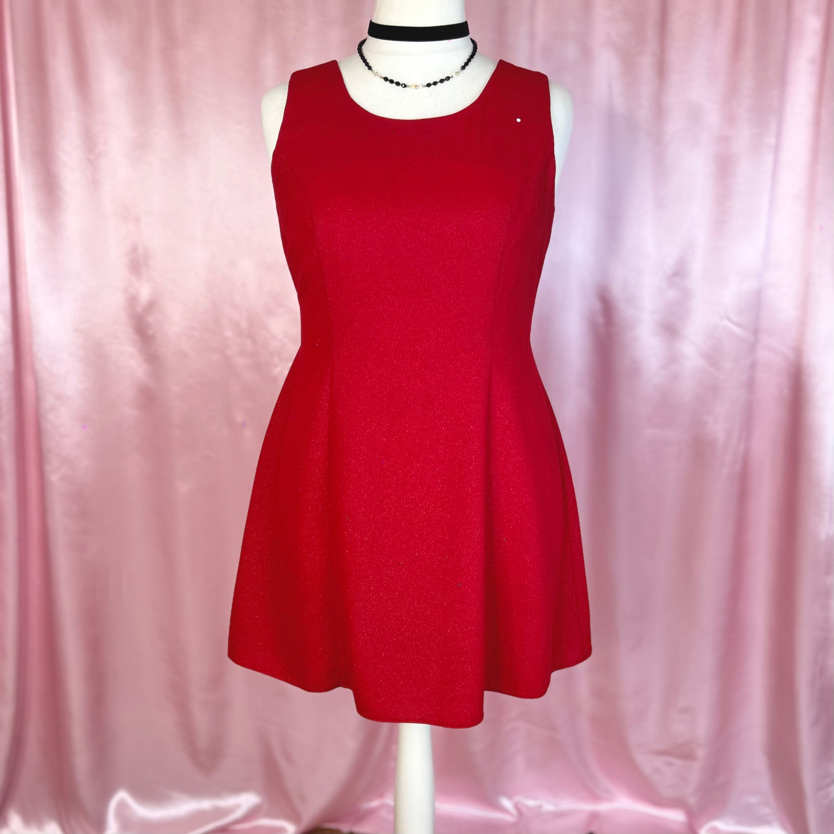 1990s Shimmery mini Dress, Etam, Size 18