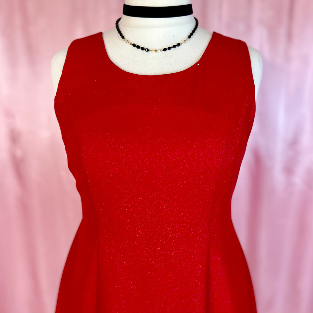 1990s Shimmery mini Dress, Etam, Size 18