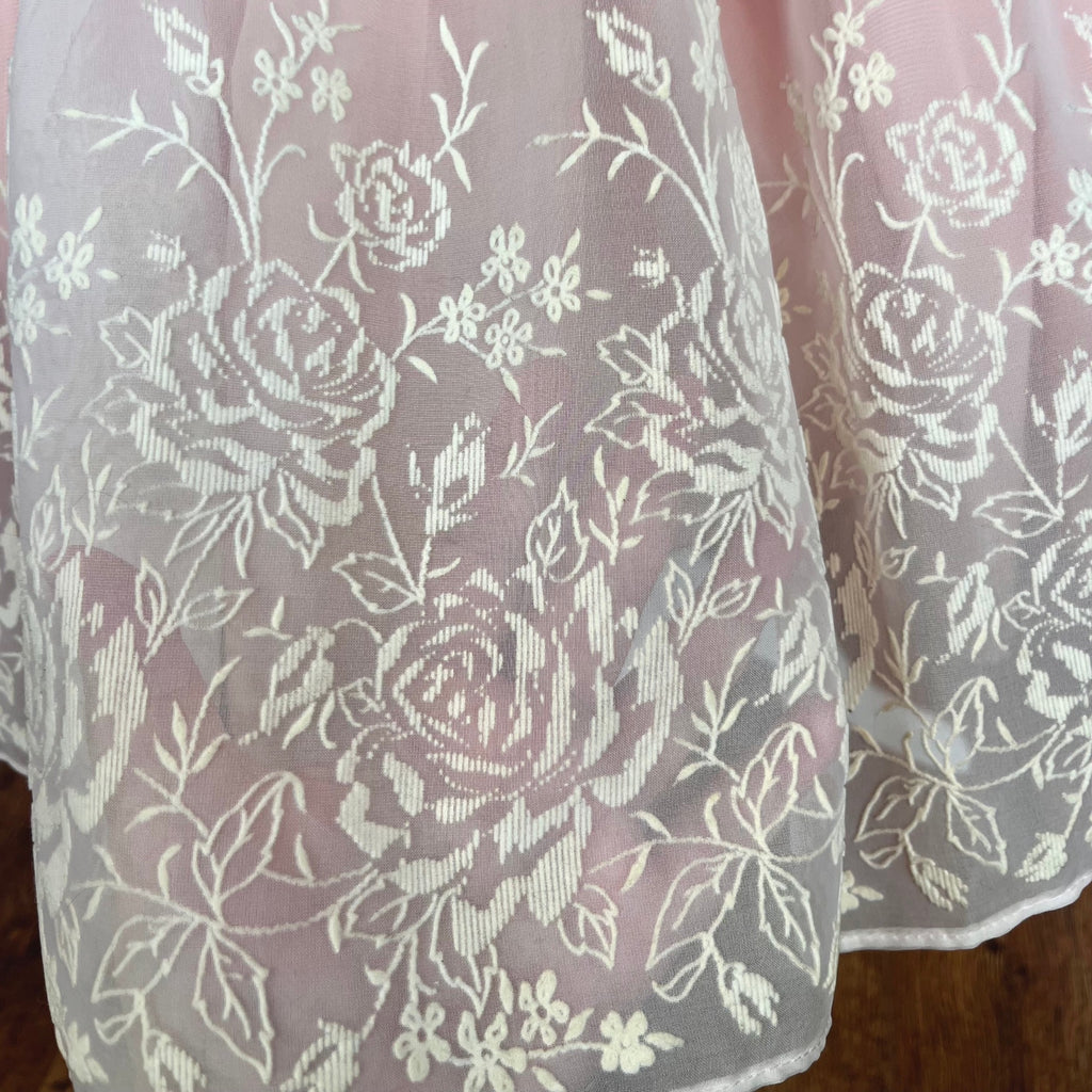 1950s pale Pink prom dress, handmade, size 8/10