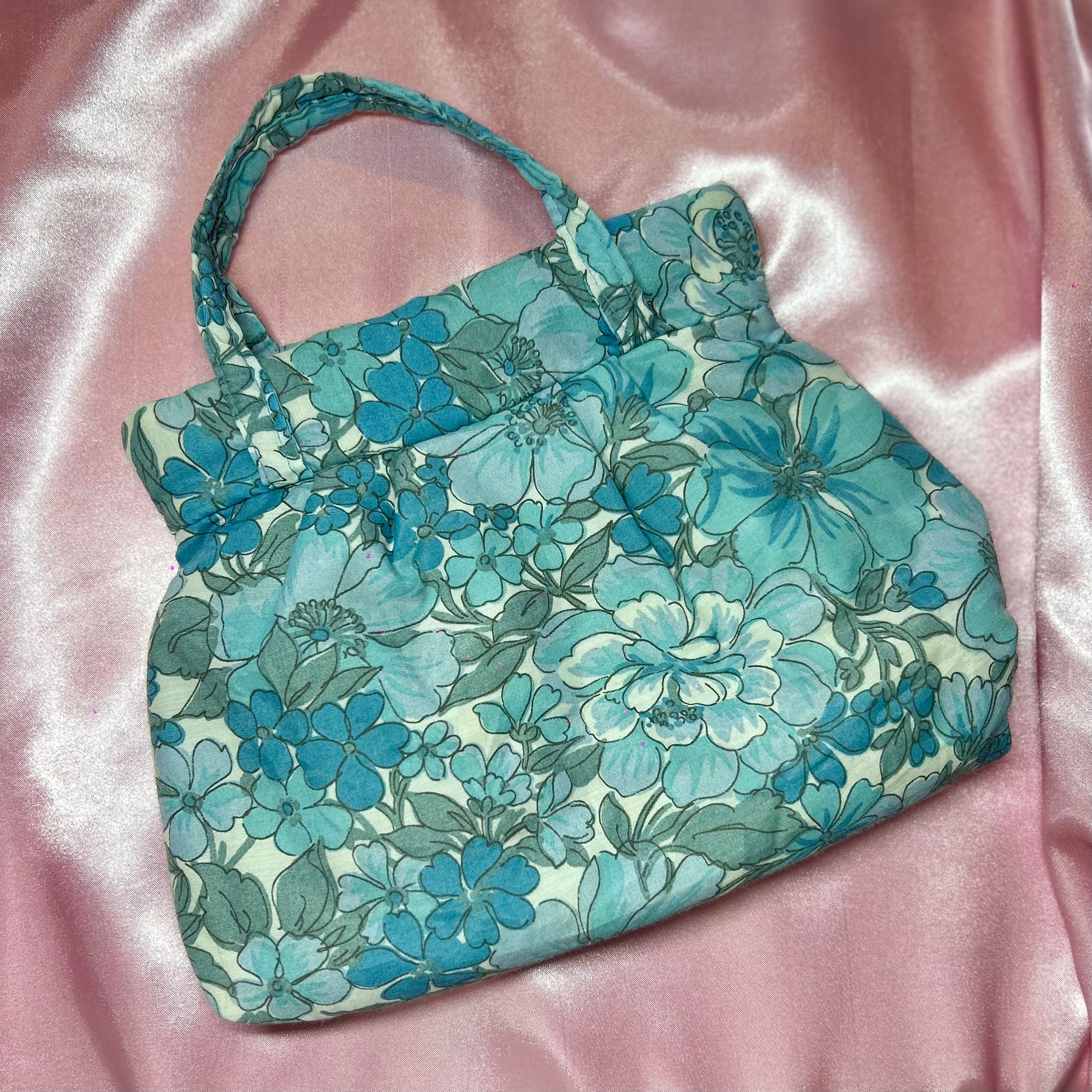 1960s Blue floral bag