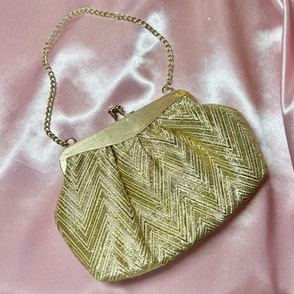 1960s Gold Lurex mini bag, by Frankel & Roth