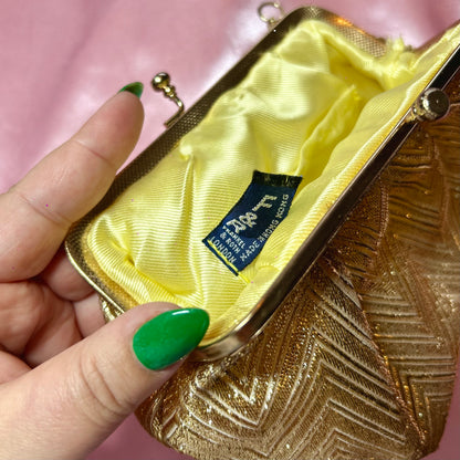 1960s Gold Lurex mini bag, by Frankel & Roth