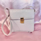 1990s Lilac faux leather bag, by St Michael
