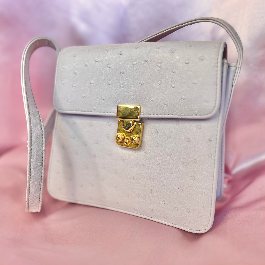 1990s Lilac faux leather bag, by St Michael