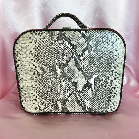 1960s Snake print vanity case