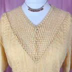 1980s Yellow jumper, by Littlewoods, size 14