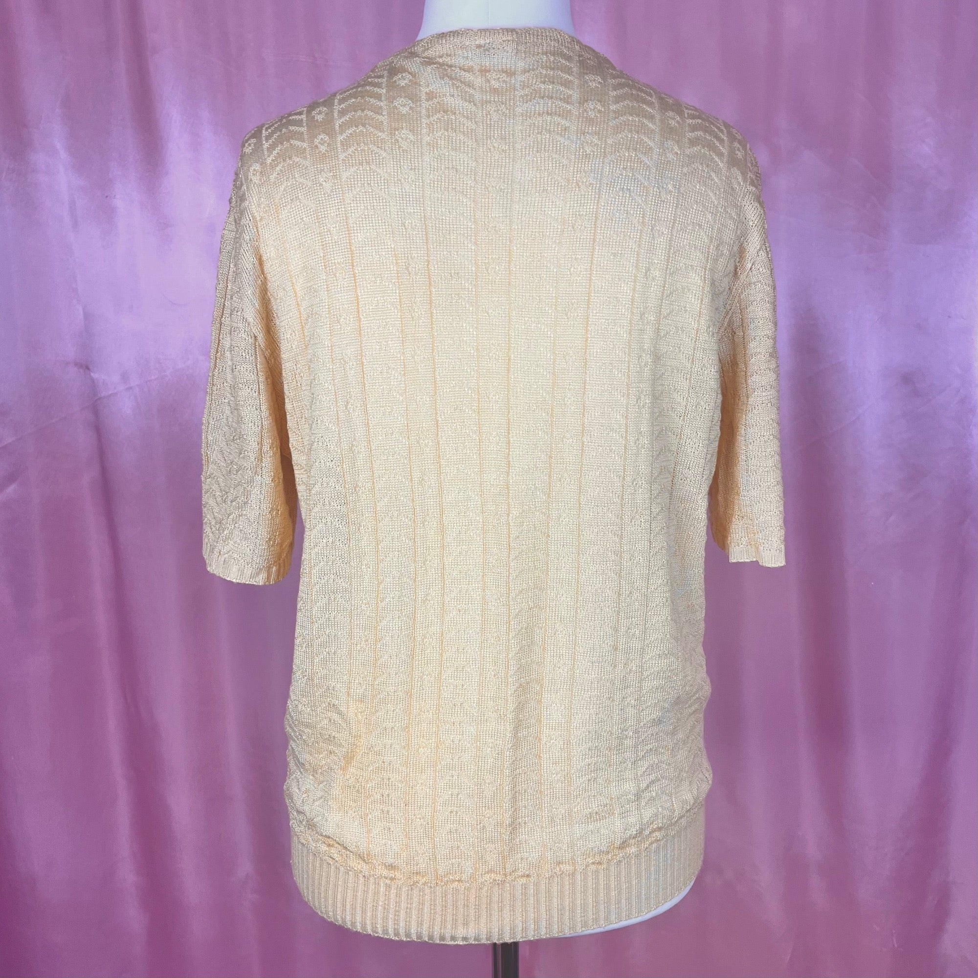 1980s Yellow jumper, by Littlewoods, size 14
