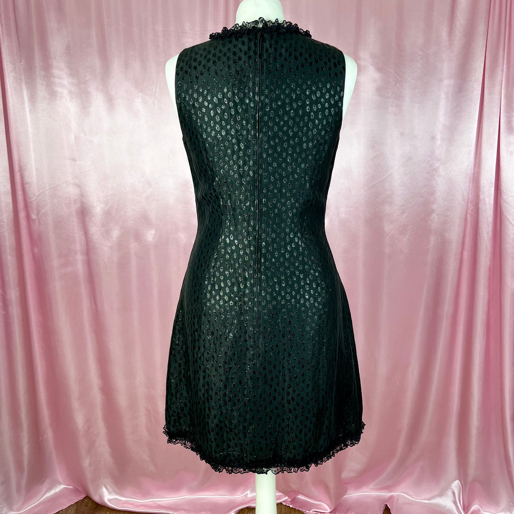 1990s Polka dot mini dress, unbranded, Size 10/12