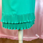 1960s Teal dress, by Petite Francaise, size 12
