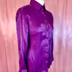 1990s Silky Purple blouse, by Elementz, size 10