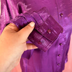1990s Silky Purple blouse, by Elementz, size 10