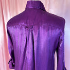 1990s Silky Purple blouse, by Elementz, size 10