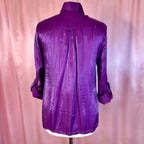 1990s Silky Purple blouse, by Elementz, size 10