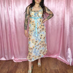 1960s Floral nightgown, by St Michael, size 6/8