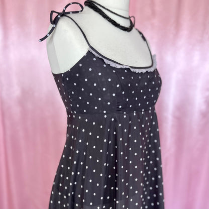 1970 Polka dot prairie dress, unbranded, size 12