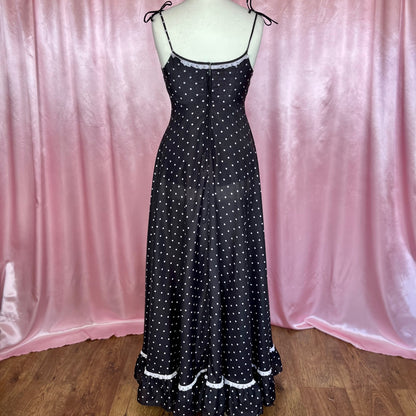 1970 Polka dot prairie dress, unbranded, size 12